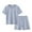 Navy, variant on Laipiong Girls Outfits Set Soft Short Sleeve Pajama Set Comfortable Kids Homewear Loungewear For Daily Wear And Relaxation Grey 3-4