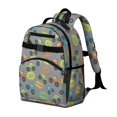 thumbnail image 2 of Monster Cartoon Truck Gray Pattern Cute School Backpack Bag for School with Padded Back and Adjustable Shoulder Straps 15.25"x11.5"x5.25", 2 of 5