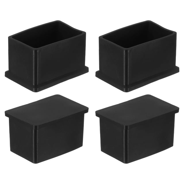 Tapas de Pierna de Muebles de Goma, 4Pack 50x30mm Rectángulo