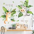 thumbnail image 2 of 2pcs Cute Removable Decoration Stickers Set, Vinyl Stick DIY Decor, Large Mural Cat Cartoon Art Wallpaper, Self Adhesive, For Home Kids Bedroom Decor, 2 of 4