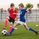 thumbnail image 4 of Nvzi 6 pares de calcetines de fútbol de rayas lisas hasta la rodilla, calcetines deportivos de tubo para niños de 6 a 12 años, color negro, 4 of 4