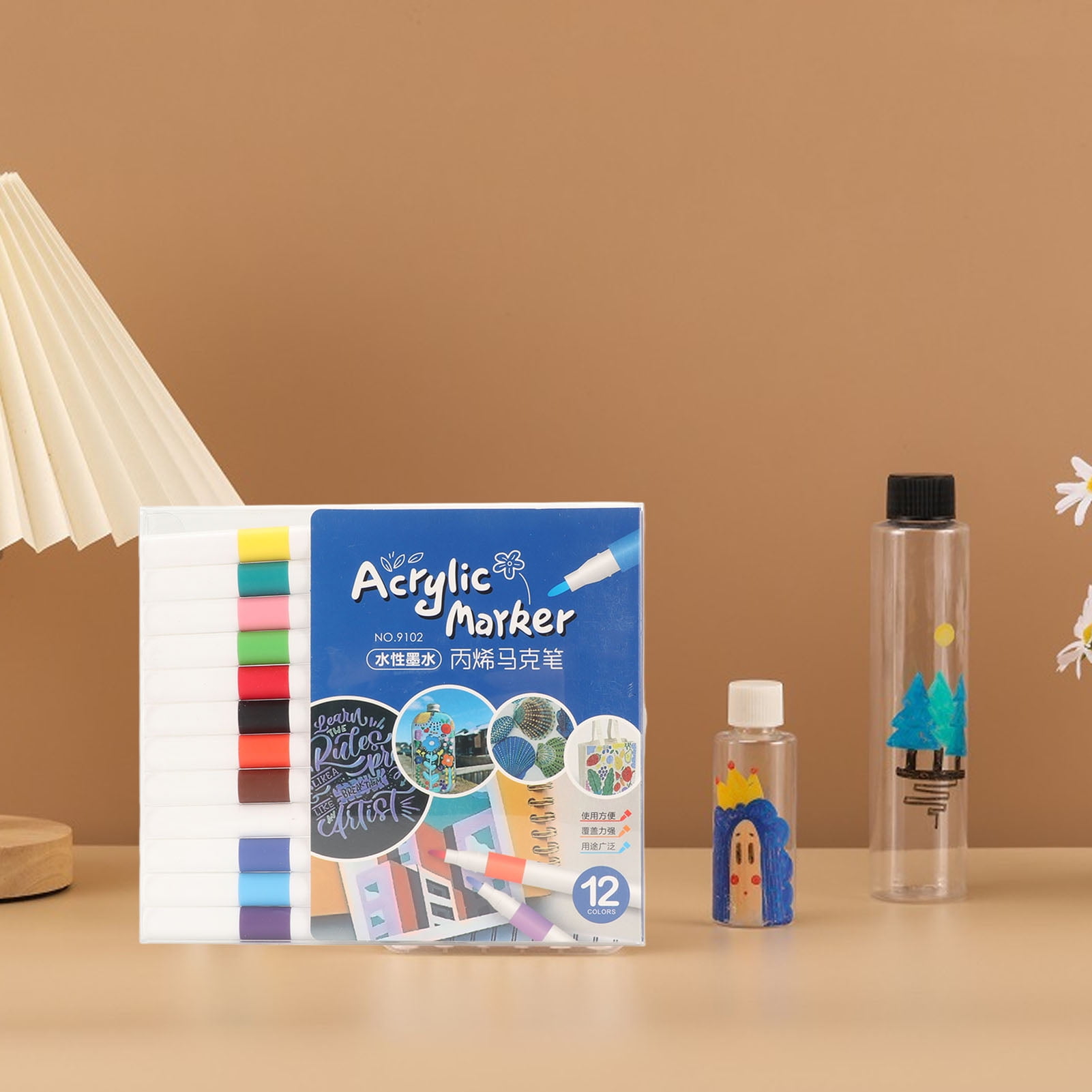 Acrylic Paint Markers, DIY Paint Marker Pens For Glass Wood Stone