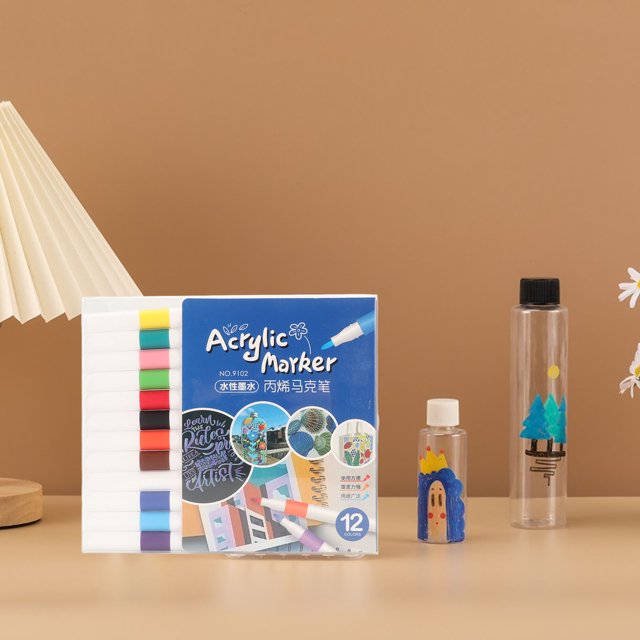 Acrylic Paint Markers, DIY Paint Marker Pens For Glass Wood Stone