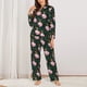 thumbnail image 2 of Fotbe Pink Sleeping Fox Conjunto de Pijama de Manga Larga para Mujer con Estampado, Ropa de Dormir de 2 Piezas, Conjunto de Casa Suave y Cómodo con Bolsillos-Medium, 2 of 7