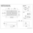 thumbnail image 3 of Gourmetier KGPF331810YHC 33" Fireclay Farmhouse Kitchen Sink, Glossy White, 3 of 5