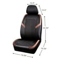 thumbnail image 4 of Auto Drive 2-Piece Copper Faux  Leather Car Seat Covers , Universal Fit, 4 of 4