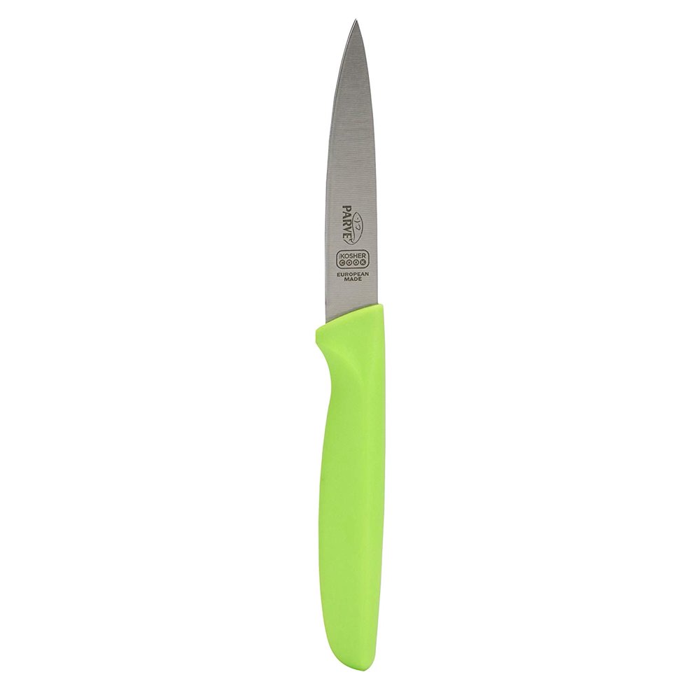 Parve Green Kitchen Knife 4” Steak and Vegetable Knife Razor Sharp