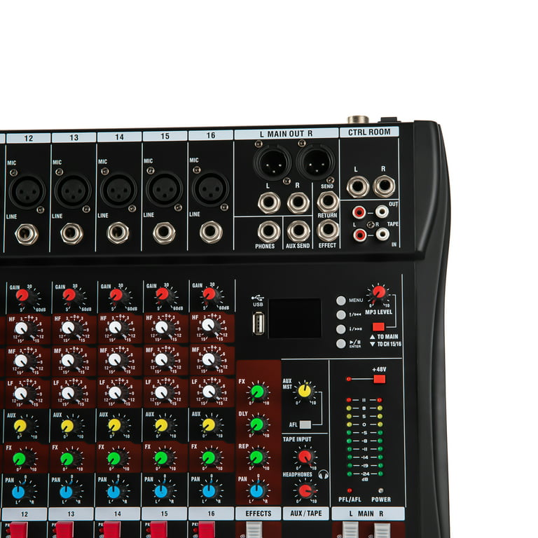 Miumaeov Bluetooth Studio Audio Mixer Sound Mixing Console Desk