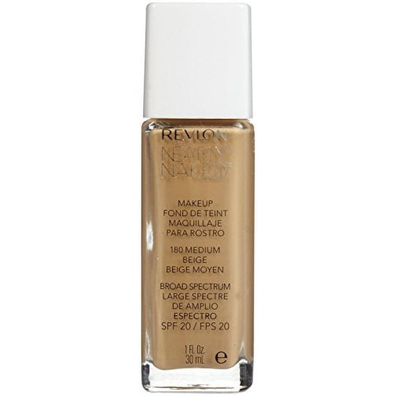 3 Pack Revlon Nearly Naked Makeup - Medium Beige - 1 oz