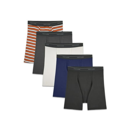 Fruit of the Loom Men's Dual Defense Support Pouch Assorted Boxer Briefs, 5