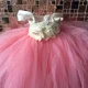 thumbnail image 4 of Vestido de tul con tutú para niña de las flores, largo hasta los tobillos, para niña, de princesa, para fiesta de boda, desfile de niños, 4 of 5