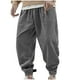 thumbnail image 1 of Pantalones largos de moda para hombre, con lazo elástico, ajustados, de pierna recta pequeña, 1 of 5