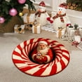 thumbnail image 3 of BKER 31.5 Inch 3D Visual Rug Santa Up Design Festive Slip Doormat For Xmas Indoor Outdoor Use Perfect For Front Door Bathroom Kitchen Holiday Season Carpet With Fille Santa, 3 of 5