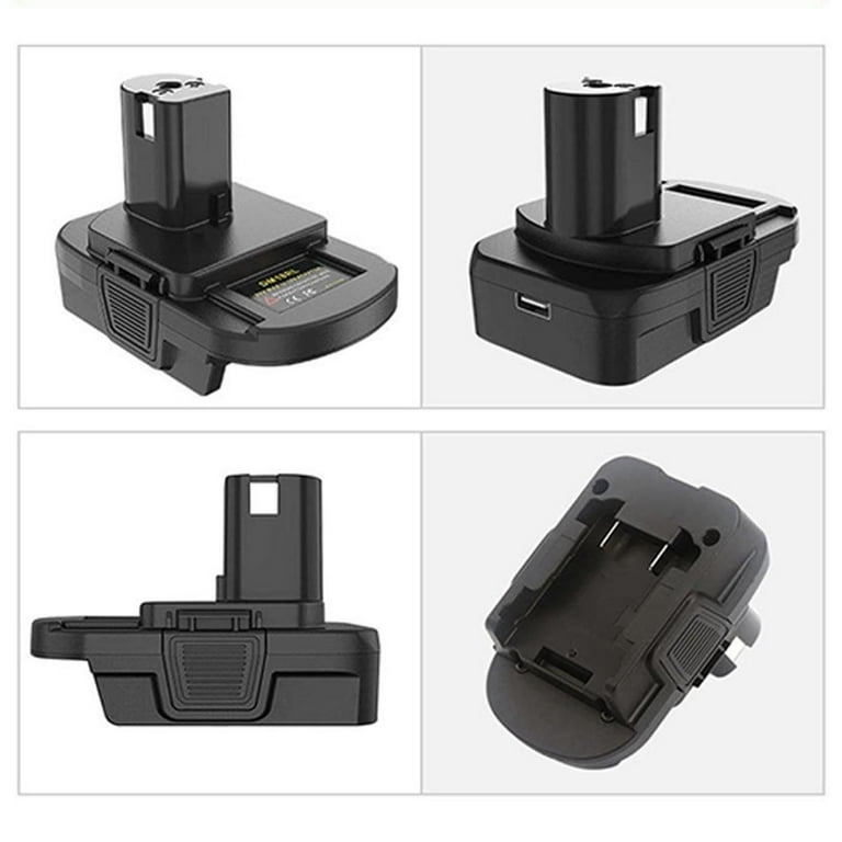 New Battery Adapter Portable for DEWALT Milwaukee Converter to