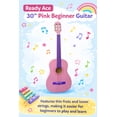 thumbnail image 5 of Ready Ace 30" Toy Student Beginner Guitar, Pink - Ages 7 Years and up. Dreadnought Shape, 5 of 5