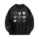 thumbnail image 1 of Sudadera negra para mujer, estilo casual, holgada, moderna y ligera. S, 1 of 9