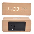 thumbnail image 3 of Relajes desesspertador led, relaj electrónico seguro y estable para dormitorio, relajor activado por voz, relaj desespertorador digital con detección de temperatura para, 3 of 7