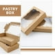 thumbnail image 3 of ColoMX Cajas para pasteles de papel Kraft de 20 piezas con ventana para exhibir postres, galletas y pasteles, embalaje para hornear, cajas de embalaje para postres, 3 of 8
