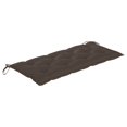thumbnail image 5 of vidaXL Garden Bench with Cushion 120 cm Bamboo, 5 of 5