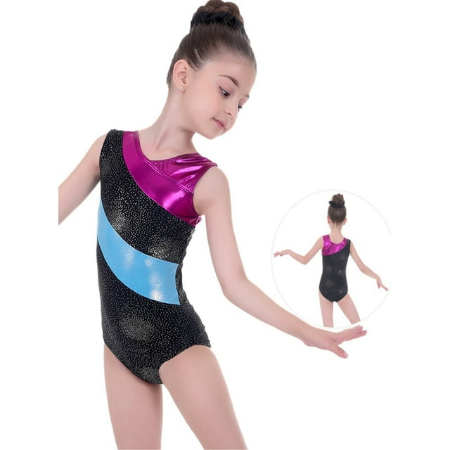 SILVERCELL Toddler Leotard Gymnastics Sleeveless, Sparkly Tumbling