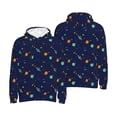 thumbnail image 6 of Bingfone Space Galaxy Men's Drawstring Hoodie Long Sleeve Pocket Sweatshirts-Small, 6 of 6