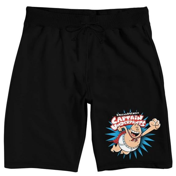 Captain Underpants Men's Black Lounge Shorts-M