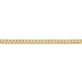 thumbnail image 3 of Solid 10k Yellow Gold 2.4mm Flat Beveled Cuban Curb Chain Necklace 22" - with Secure Lobster Lock Clasp, 3 of 5