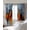 Gray Blue Orange Mist Blue, variant on Blue Burnt Orange Blackout Curtains for Bedroom/Living Room, Thermal Insulated Kitchen Curtains, Modern Oil Painting Geometric Abstract Grommet Darkening Window Treatment Drapes 42"x84"x2