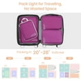 thumbnail image 4 of Compression Packing Cubes for Travel Women - Travel Bags Luggage Organizers Travel Essentials Compression Cubes for Travel Carry on Suitcases, Purple, 4 of 18