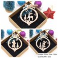thumbnail image 1 of Colgantes de madera para decoración de árbol de Navidad, adornos colgantes huecos creativos, artesanía de madera para decoración de árbol de navidad, regalos para niños, 6 piezas, 1 of 4