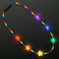 thumbnail image 3 of Rainbow Light Up Star Beads LED Party Necklaces, 3 of 3