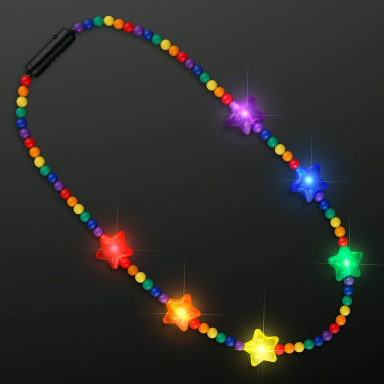 Rainbow Beads Necklace (NON-Light Up)