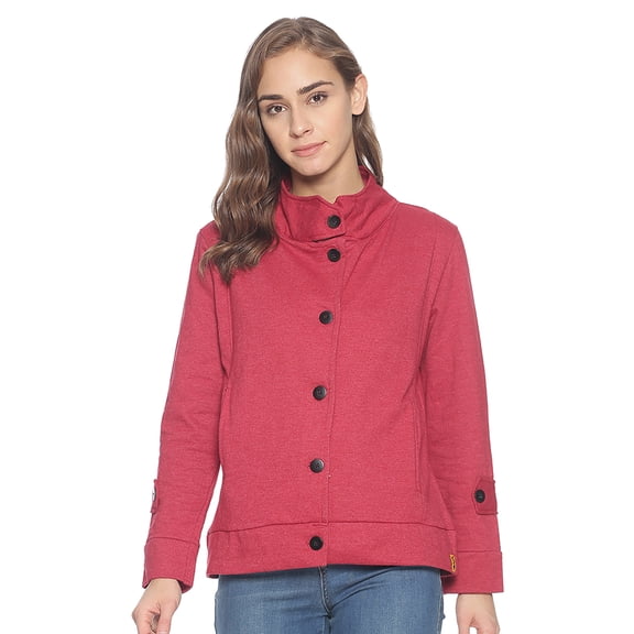 Campus Sutra Women Solid Stylish Casual Jacket