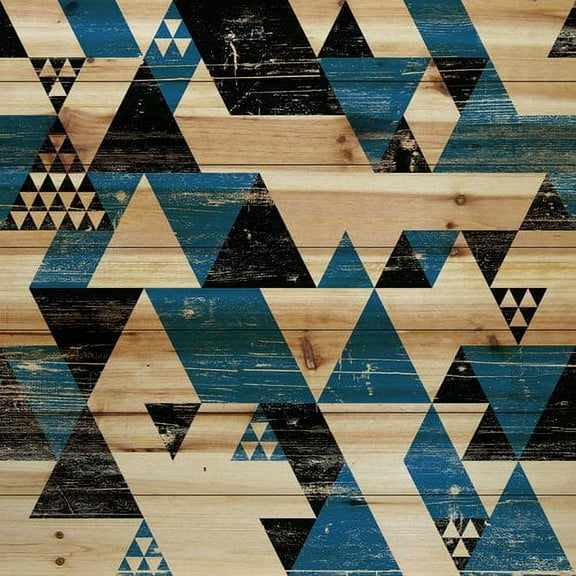 Marmont Hill - "Disjointed" Painting Print on Natural Pine Wood