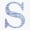 1pcs, variant on Letter S Blue Paint Stripes Monogram Vinyl Decal Sticker