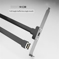 thumbnail image 4 of Usb3.1 Baffle Cable 19pin/type-e To Type-c Front C Mother Chassis Pci Bit 10gbps Short Flat Cable 30cm, 4 of 5