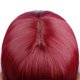 thumbnail image 4 of Pelucas con flequillo para mujer, peluca ondulada suelta, moda para dama, cabello largo y liso, peluca roja vino, mecanismo de red rosa, cabello largo., 4 of 5