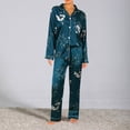 thumbnail image 2 of Hwmodou Womens Pajama Outfits Sets Women Nightgown Pajamas Advanced Home Set 2PCS Elastic Colored Home Wear Pajamas For Women Fall Winter Pj Outfit, 2 of 4