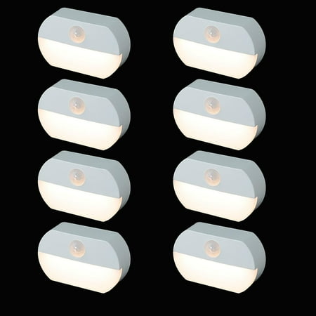 

6 Pack Motion Sensor Light Indoor Closet Light Without Wiring Cordless Battery-Powered LED Night Light Stick-Anywhere Wall Lights for Stairs Hallway Bathroom Bedroom Wardrobe