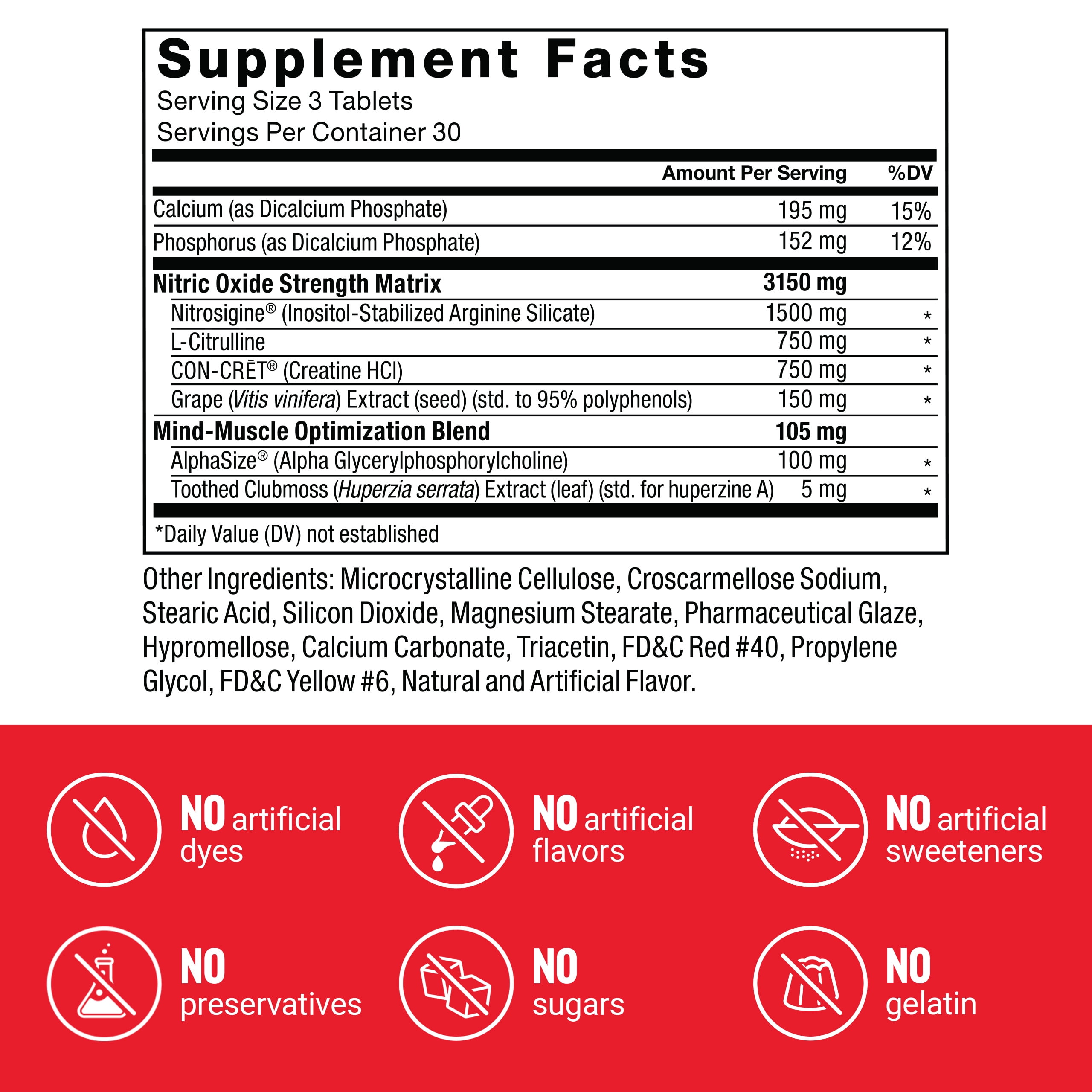Force Factor VolcaNO Extreme, Pre Workout Nitric Oxide Booster for Blood Flow, Circulation, Strength, Muscle Pumps, Vascularity & Focus, 90 Tablets