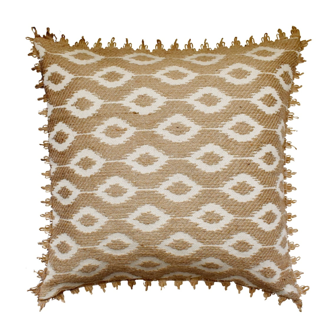 Cushion Cover, Beige 18"x18" (45x45 cm) Throw Pillow Covers, Jute Jute