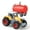 *0043-Orange, variant on Meggemo Gift Friction-Powered Farmer Tractor Toy - Educational Farm Vehicle Collectible, Small Construction Toy for Imaginative Play & Gifting