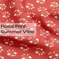 thumbnail image 4 of Square Neckline Women Floral Print Sleeveless Smock Long Ruffle Dress, 4 of 6