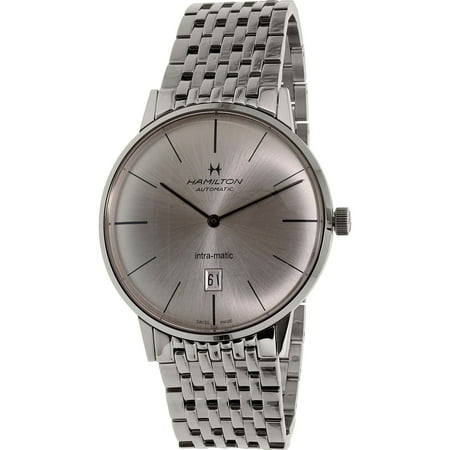 Hamilton Men's American Classic H38755151 Silver Stainless-Steel Swiss Automatic Dress Watch
