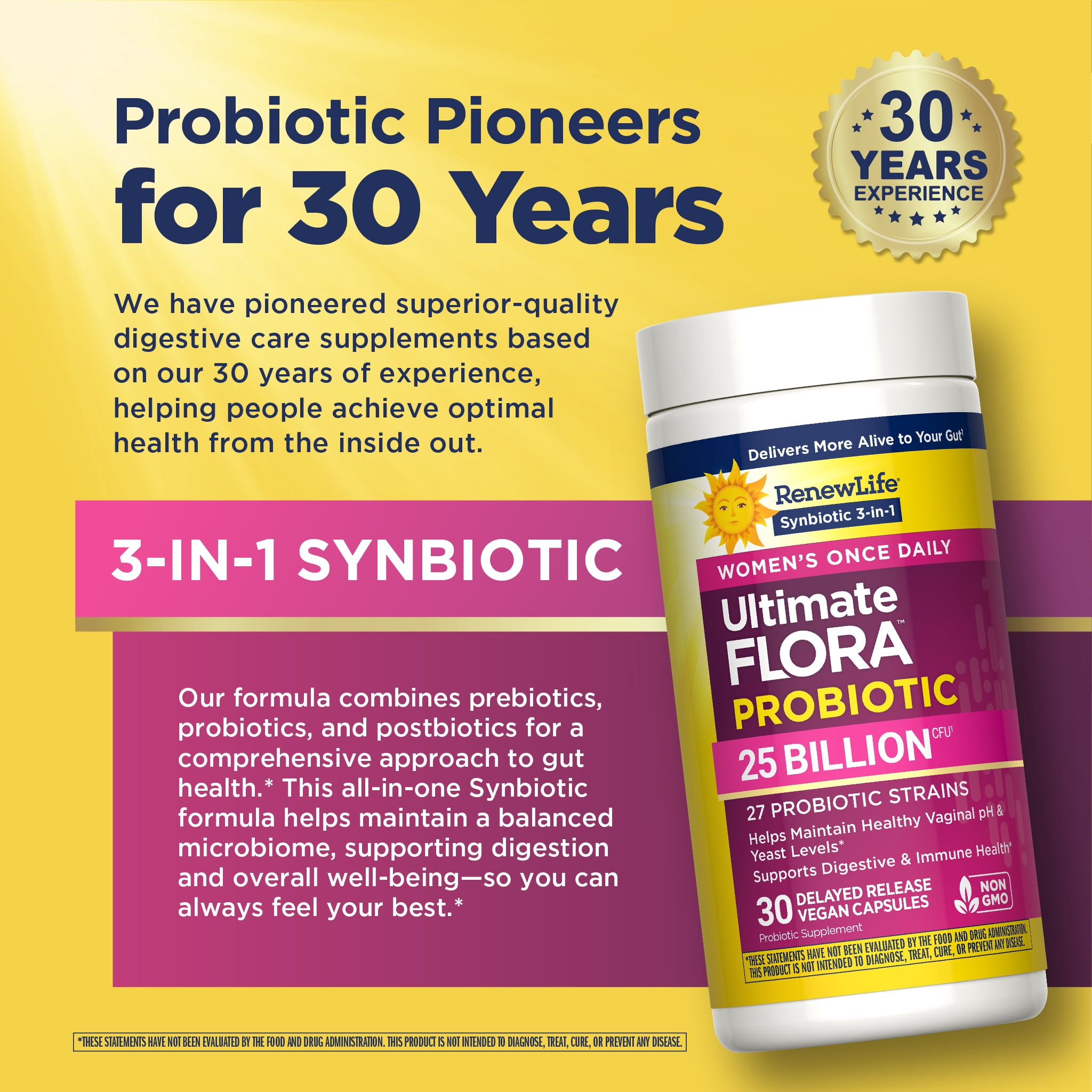 Renew Life Women's Probiotic Capsules, 30 Count