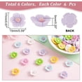 thumbnail image 2 of 1box 36pcs Flatback Resin Flower 6 Colors Opaque Resin Cabochons Mixed Colors Cabochons Flat Back Floral Resin for DIY Crafts Making Decorations Scrapbooking Embellishments Hair Clips, 2 of 5
