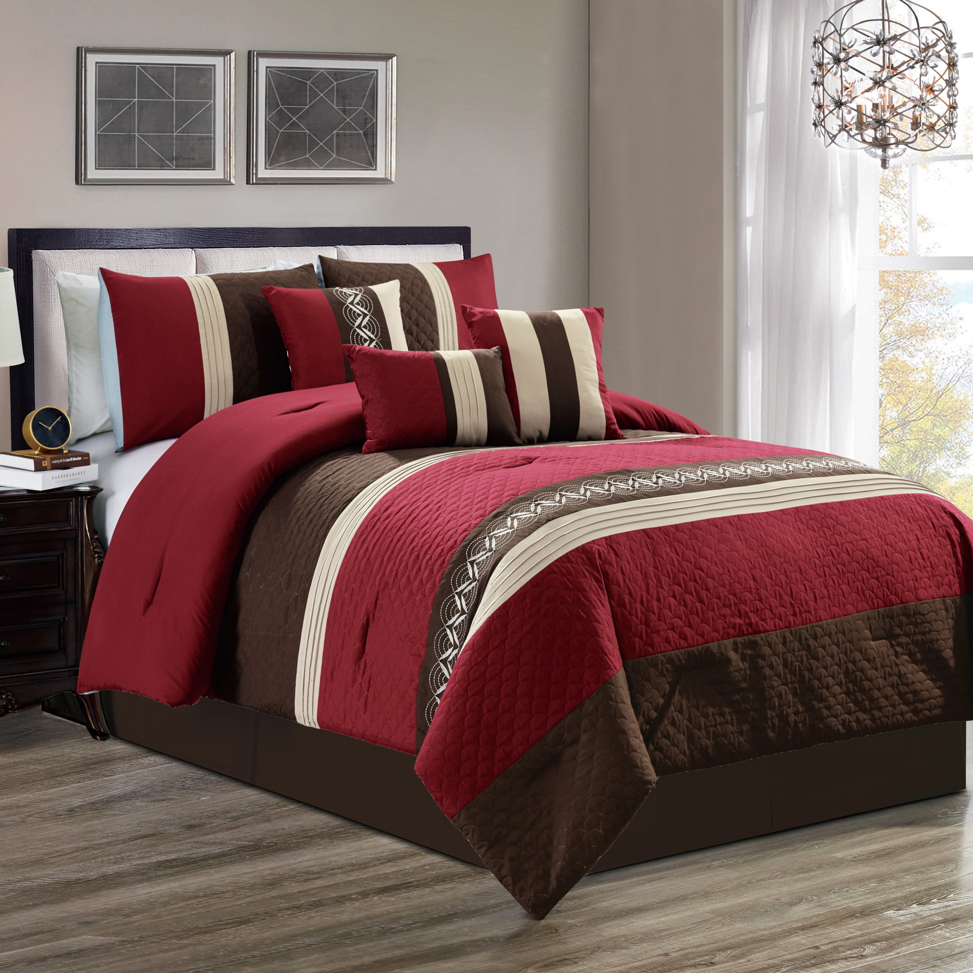 Luxury Soft Collection Microfiber Bed in A Bag Comforter 