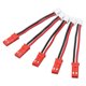 thumbnail image 1 of Cable De Extensión De Batería RC, Cable Adaptador PH2.0 2P A JST Macho A Macho 5 Piezas Estable Confiable Mejora El Rendimiento Para Vehículos Con Orugas RC 1/24, 1 of 7