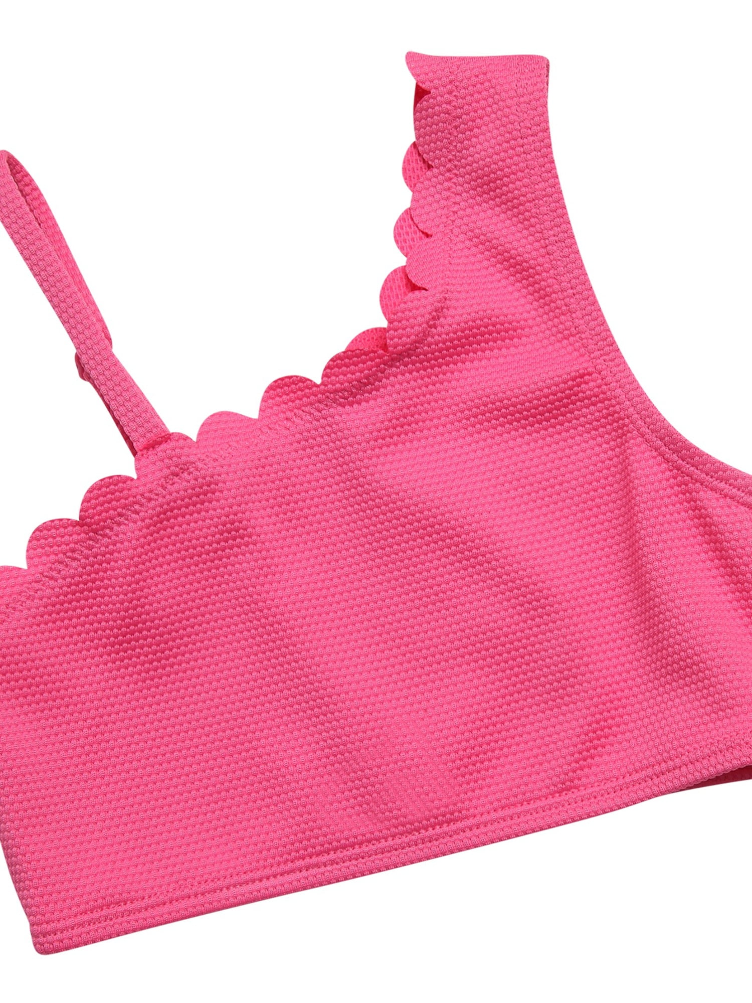 Jessica Simpson Girls' Two-piece Asymmetrical Bikini Swimsuit, Sizes 4-16