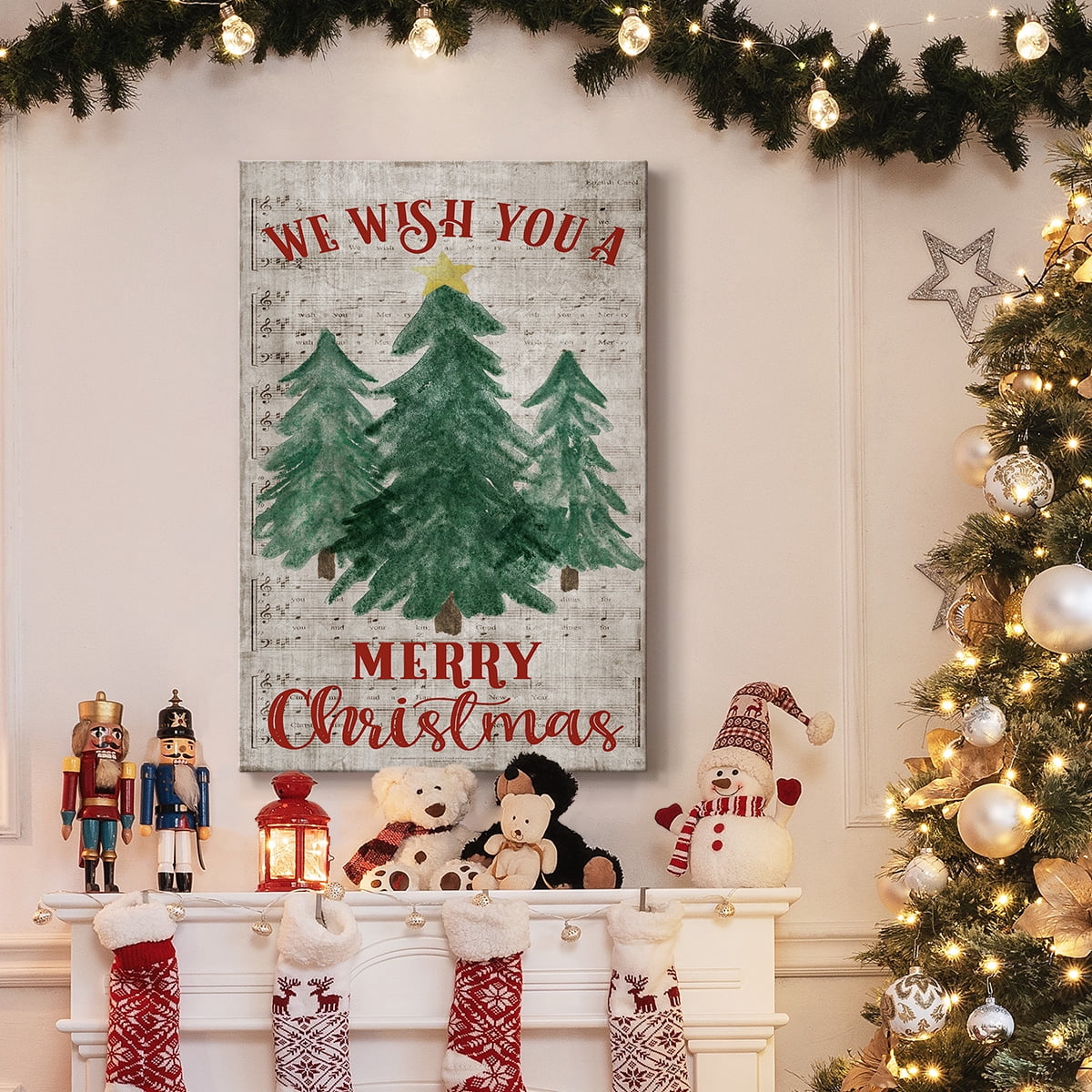 We Wish You A Merry Christmas- Gallery Wrapped Canvas